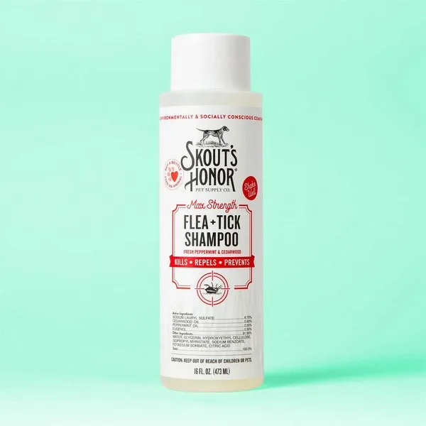 1ea 16oz Skout's Honor Flea & Tick Shampoo - Hygiene